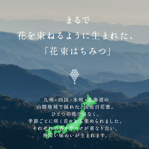 国産 はちみつ 純粋 無添加 百花蜜 花束はちみつ 130g 蜂蜜 パウチ 山間採蜜 国産100％